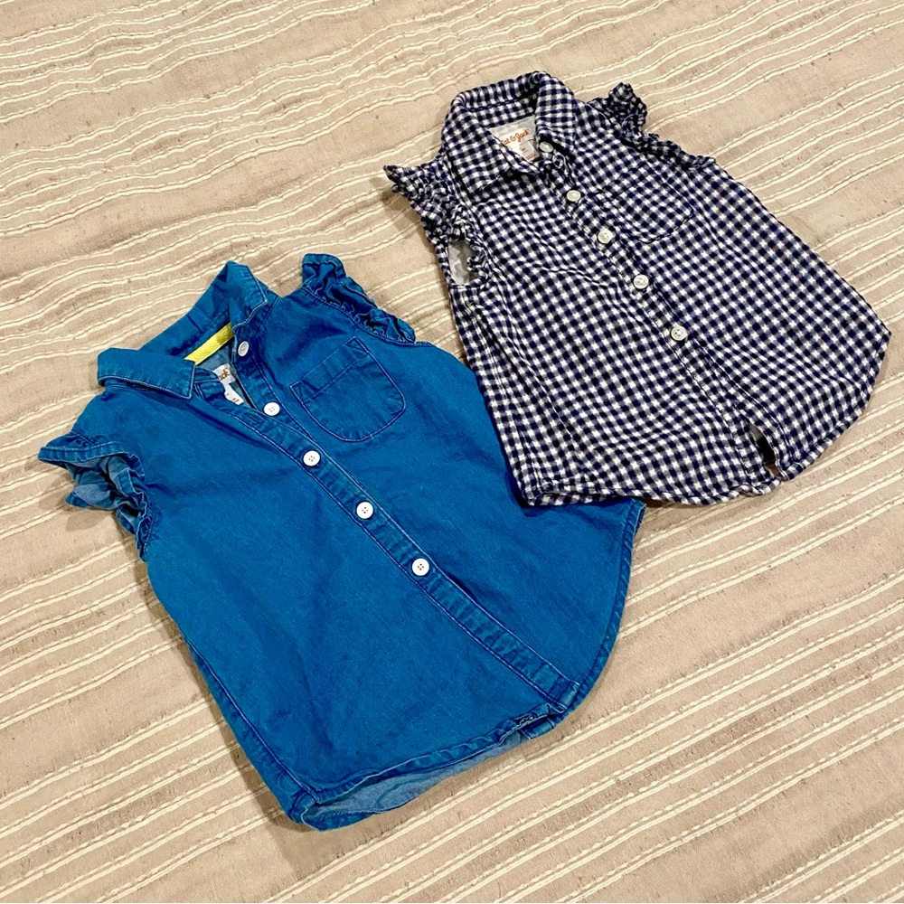 2T Cat & Jack Blouse Bundle 💙